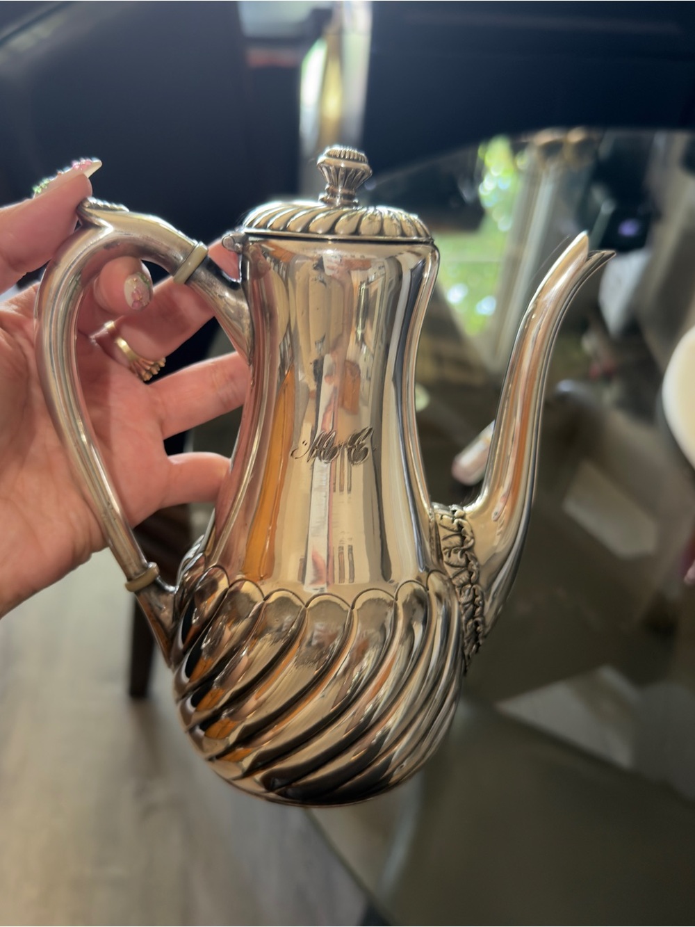 Antique Wilcox Silver Plate Tea Coffee pot